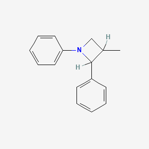 molecular formula C16H17N B13948346 3-Methyl-1,2-diphenylazetidine CAS No. 54965-66-1