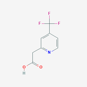 molecular formula C8H6F3NO2 B1394836 2-(4-(Trifluoromethyl)pyridin-2-yl)acetic acid CAS No. 1000515-78-5