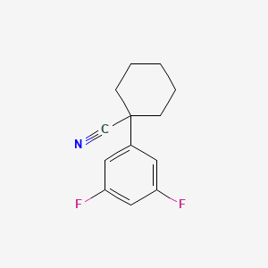 molecular formula C13H13F2N B1394837 1-(3,5-Difluorophenyl)cyclohexanecarbonitrile CAS No. 1247865-55-9