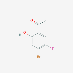 molecular formula C8H6BrFO2 B1394839 1-(4-Bromo-5-fluoro-2-hydroxyphenyl)ethanone CAS No. 865449-63-4