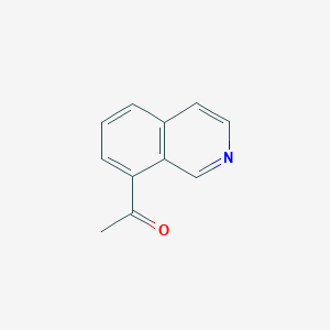 molecular formula C11H9NO B1394840 1-(Isoquinolin-8-YL)ethanone CAS No. 1053655-98-3