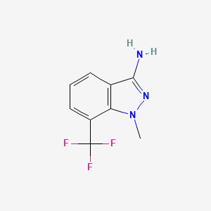 molecular formula C9H8F3N3 B1394841 1-Methyl-7-(trifluoromethyl)-1H-indazol-3-amine CAS No. 1260678-12-3
