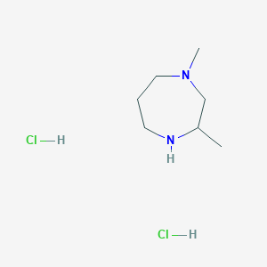 molecular formula C7H16N2 B1394842 1,3-Dimethyl-1,4-diazepane dihydrochloride CAS No. 342614-29-3