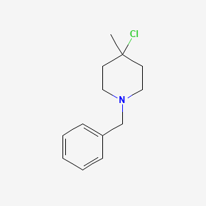 molecular formula C13H18ClN B13948434 1-Benzyl-4-chloro-4-methylpiperidine 