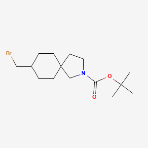 molecular formula C15H26BrNO2 B13948443 tert-Butyl 8-(bromomethyl)-2-azaspiro[4.5]decane-2-carboxylate 