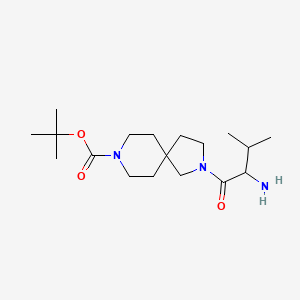 molecular formula C18H33N3O3 B13948475 tert-Butyl 2-(2-amino-3-methylbutanoyl)-2,8-diazaspiro[4.5]decane-8-carboxylate 