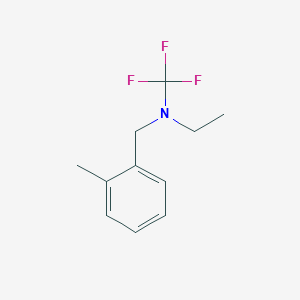 molecular formula C11H14F3N B13948494 N-(2-methylbenzyl)-N-(trifluoromethyl)ethanamine 