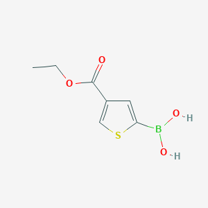 molecular formula C7H9BO4S B1394850 [4-(Ethoxycarbonyl)thiophen-2-yl]boronic acid CAS No. 1335045-63-0