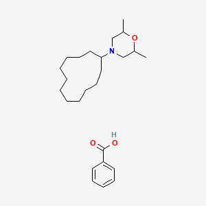 molecular formula C25H41NO3 B13948511 Dodemorph benzoate CAS No. 59145-63-0