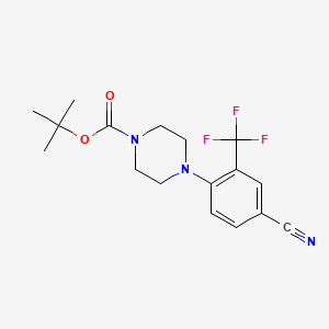 tert-Butyl 4-(4-cyano-2-(trifluoromethyl)phenyl)piperazine-1-carboxylate