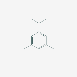molecular formula C12H18 B13948534 1-Ethyl-3-methyl-5-(propan-2-yl)benzene CAS No. 22582-99-6