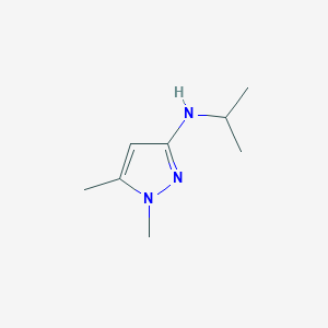 molecular formula C8H15N3 B13948554 N-isopropyl-1,5-dimethyl-1H-pyrazol-3-amine 