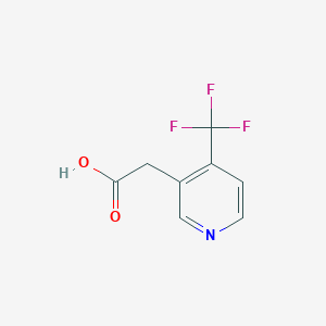 molecular formula C8H6F3NO2 B1394857 4-(Trifluoromethyl)pyridine-3-acetic acid CAS No. 1227607-93-3