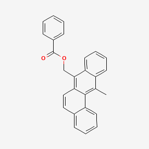 molecular formula C27H20O2 B13948577 Benz(a)anthracene-7-methanol, 12-methyl-, benzoate CAS No. 31012-29-0