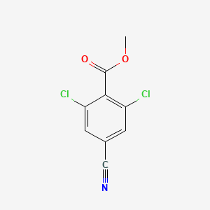 molecular formula C9H5Cl2NO2 B1394859 Methyl 2,6-dichloro-4-cyanobenzoate CAS No. 409127-32-8