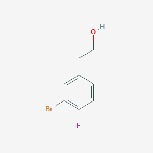 molecular formula C8H8BrFO B1394860 2-(3-Bromo-4-fluorophenyl)ethanol CAS No. 1343000-35-0