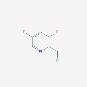 molecular formula C6H4ClF2N B1394861 2-(Chloromethyl)-3,5-difluoropyridine CAS No. 1222633-85-3