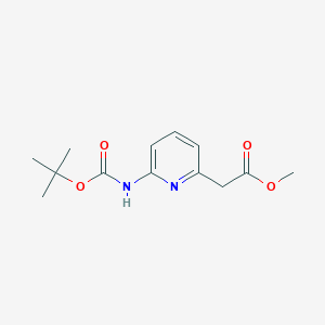 tert-Butyl 6-((methoxycarbonyl)methyl)pyridin-2-ylcarbamate