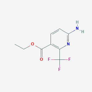 molecular formula C9H9F3N2O2 B1394864 Ethyl 6-amino-2-(trifluoromethyl)nicotinate CAS No. 1227579-30-7