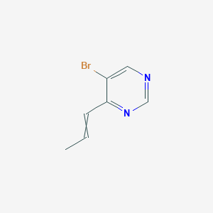 molecular formula C7H7BrN2 B13948649 5-Bromo-4-(prop-1-en-1-yl)pyrimidine 
