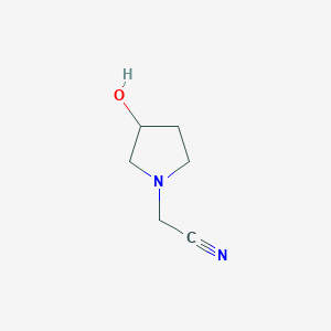 molecular formula C6H10N2O B1394867 2-(3-Hydroxypyrrolidin-1-yl)acetonitrile CAS No. 857637-01-5