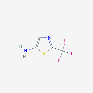 molecular formula C4H3F3N2S B1394868 2-(Trifluoromethyl)thiazol-5-amine CAS No. 1367944-72-6