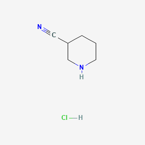 molecular formula C6H11ClN2 B1394873 哌啶-3-腈盐酸盐 CAS No. 828300-57-8