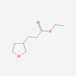 molecular formula C9H16O3 B1394874 Ethyl 3-(oxolan-3-yl)propanoate CAS No. 766539-77-9