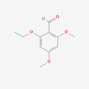 molecular formula C11H14O4 B13948752 2-Ethoxy-4,6-dimethoxybenzaldehyde CAS No. 385802-41-5