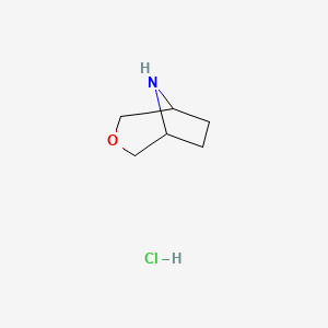 molecular formula C6H12ClNO B1394877 3-Oxa-8-azabicyclo[3.2.1]octane hydrochloride CAS No. 904316-92-3