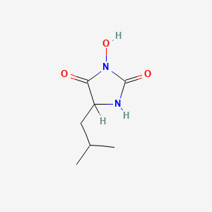 molecular formula C7H12N2O3 B13948779 3-Hydroxy-5-isobutyl hydantoin CAS No. 56775-99-6
