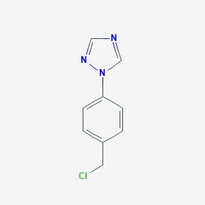 molecular formula C9H8ClN3 B139488 1-(4-(Chloromethyl)phenyl)-1H-1,2,4-triazole CAS No. 143426-53-3