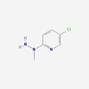molecular formula C6H8ClN3 B1394882 5-氯-2-(1-甲基肼基)吡啶 CAS No. 1378830-12-6