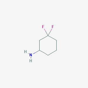 molecular formula C6H11F2N B1394883 3,3-Difluorocyclohexanamine CAS No. 921753-34-6