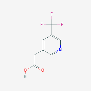 molecular formula C8H6F3NO2 B1394886 3-(Trifluoromethyl)pyridine-5-acetic acid CAS No. 1000516-17-5
