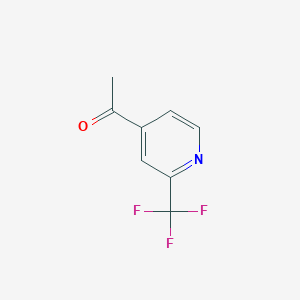 molecular formula C8H6F3NO B1394895 1-(2-(Trifluoromethyl)pyridin-4-yl)ethanone CAS No. 1060810-86-7
