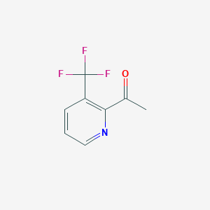 molecular formula C8H6F3NO B1394898 1-[3-(Trifluoromethyl)pyridin-2-yl]ethan-1-one CAS No. 749257-78-1
