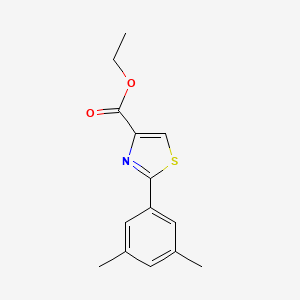 molecular formula C14H15NO2S B1394900 Ethyl 2-(3,5-dimethylphenyl)thiazole-4-carboxylate CAS No. 885278-63-7