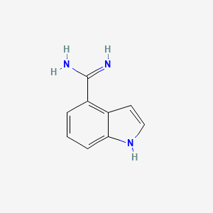 molecular formula C9H9N3 B1394901 1H-Indole-4-carboximidamide CAS No. 887578-31-6