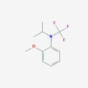 molecular formula C11H14F3NO B13949022 N-isopropyl-2-methoxy-N-(trifluoromethyl)aniline 