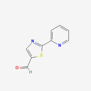 molecular formula C9H6N2OS B1394904 2-(Pyridin-2-yl)-1,3-thiazole-5-carbaldehyde CAS No. 1083317-25-2