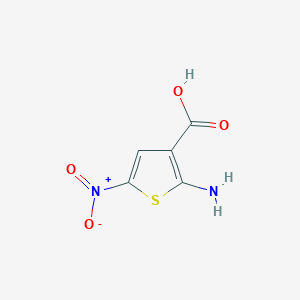 molecular formula C5H4N2O4S B13949049 2-Amino-5-nitrothiophene-3-carboxylic acid CAS No. 43028-52-0