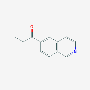 molecular formula C12H11NO B1394905 1-(异喹啉-6-基)丙酮 CAS No. 1053656-04-4