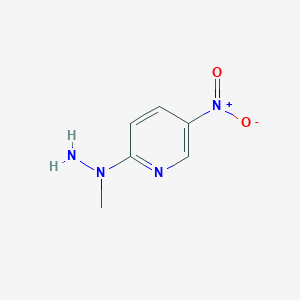 molecular formula C6H8N4O2 B1394906 2-(1-甲基肼基)-5-硝基吡啶 CAS No. 41286-79-7