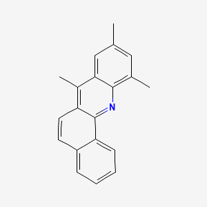 molecular formula C20H17N B13949100 7,9,11-trimethylbenzo[c]acridine CAS No. 51787-42-9
