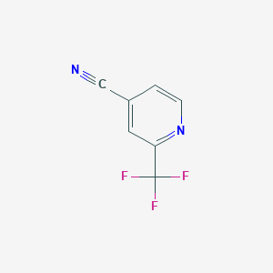 molecular formula C7H3F3N2 B1394911 2-(Trifluoromethyl)isonicotinonitrile CAS No. 916210-02-1