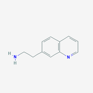 molecular formula C11H12N2 B1394912 2-(喹啉-7-基)乙胺 CAS No. 910412-44-1