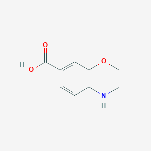 molecular formula C9H9NO3 B1394913 3,4-Dihydro-2H-benzo[b][1,4]oxazine-7-carboxylic acid CAS No. 851202-96-5