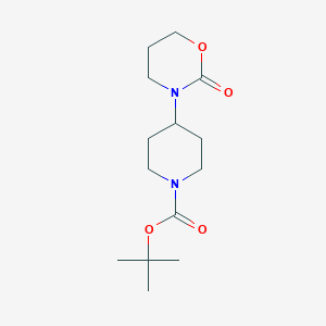 molecular formula C14H24N2O4 B1394916 tert-Butyl 4-(2-Oxo-1,3-oxazinan-3-yl)piperidine-1-carboxylate CAS No. 1216859-23-2