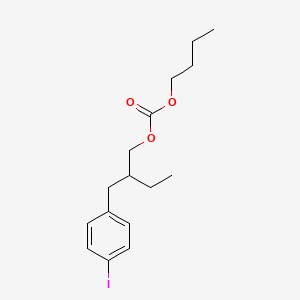 molecular formula C16H23IO3 B13949169 Carbonic acid, butyl 3-(p-iodophenyl)propyl ester CAS No. 60075-86-7